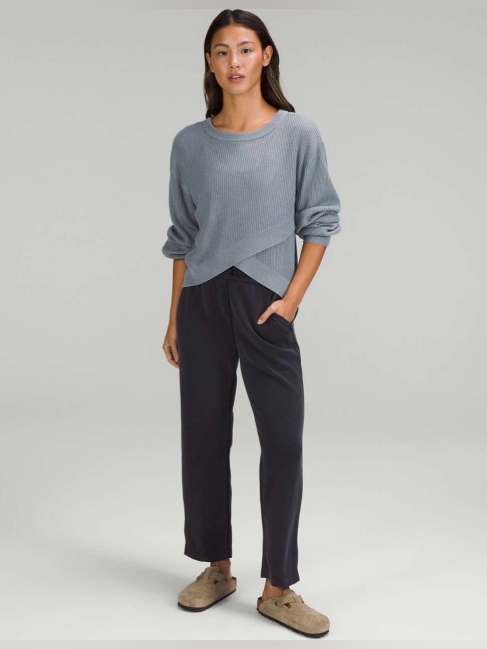 Lululemon Reversible Crossover Sweater - Cashmere Blend | Boolux Blend - Size 8